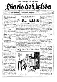 Quinta, 14 de Julho de 1921