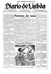 Quarta,  3 de Agosto de 1921