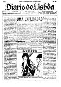 Quinta, 13 de Outubro de 1921