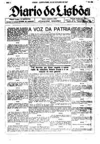 Quinta, 20 de Outubro de 1921