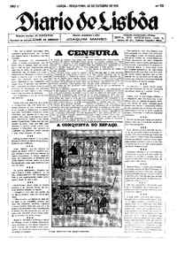 Terça, 25 de Outubro de 1921