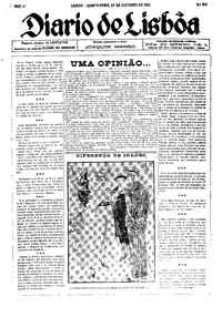 Quinta, 27 de Outubro de 1921