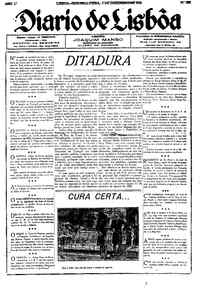 Segunda,  5 de Dezembro de 1921