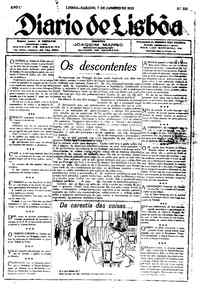 Sábado,  7 de Janeiro de 1922