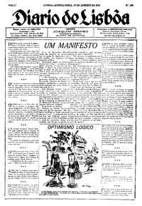 Quinta, 19 de Janeiro de 1922