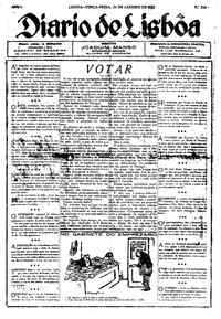 Terça, 24 de Janeiro de 1922