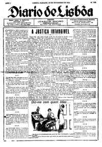 Sábado, 18 de Fevereiro de 1922