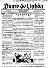 Quinta,  9 de Novembro de 1922