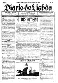 Sexta,  4 de Agosto de 1922