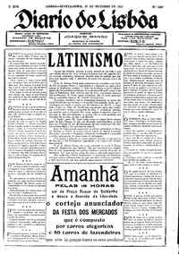 Quinta, 22 de Outubro de 1925