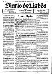 Terça, 27 de Outubro de 1925