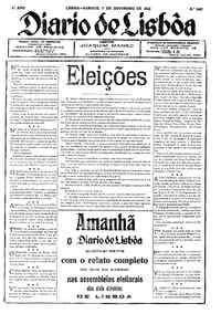 Sábado,  7 de Novembro de 1925