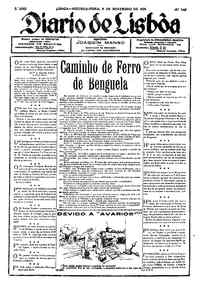 Segunda,  9 de Novembro de 1925