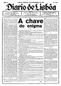 Sábado, 13 de Novembro de 1926