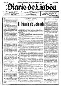 Sábado, 20 de Novembro de 1926