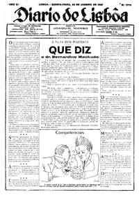 Quinta, 20 de Janeiro de 1927