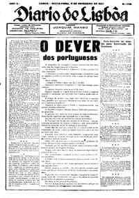 Sexta, 11 de Fevereiro de 1927