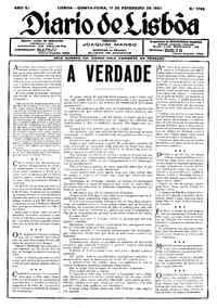 Quinta, 17 de Fevereiro de 1927