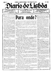 Quinta,  7 de Julho de 1927