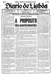 Sábado, 13 de Agosto de 1927