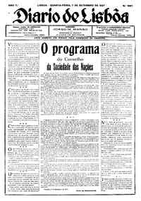 Quarta,  7 de Setembro de 1927