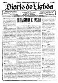 Sábado,  8 de Outubro de 1927