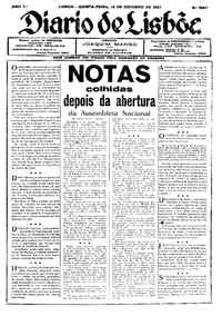 Quinta, 13 de Outubro de 1927