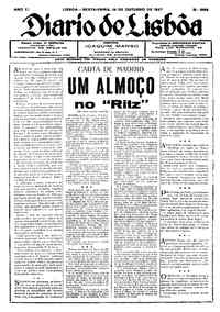 Sexta, 14 de Outubro de 1927