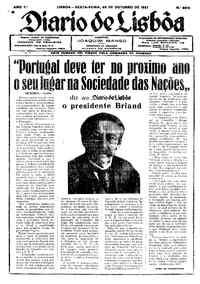 Sexta, 28 de Outubro de 1927