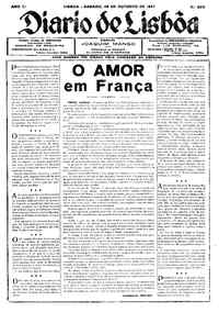 Sábado, 29 de Outubro de 1927