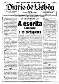 Segunda, 14 de Novembro de 1927