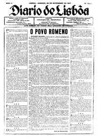 Sábado, 26 de Novembro de 1927