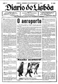 Sábado, 25 de Fevereiro de 1928