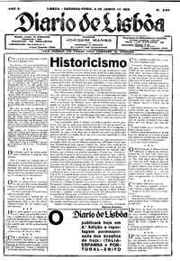 Segunda,  4 de Junho de 1928 (1ª edição)