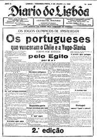 Segunda,  4 de Junho de 1928 (2ª edição)