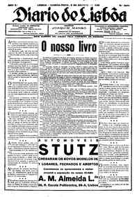 Quinta,  9 de Agosto de 1928 (2ª edição)