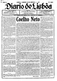 Sábado, 18 de Agosto de 1928 (1ª edição)