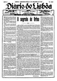 Segunda,  8 de Outubro de 1928 (1ª edição)