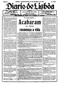 Quarta, 10 de Outubro de 1928 (1ª edição)