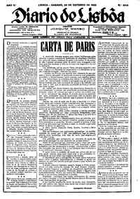 Sábado, 20 de Outubro de 1928