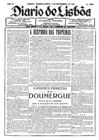 Quarta,  7 de Novembro de 1928