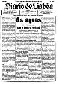 Sexta, 25 de Janeiro de 1929