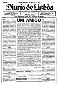 Sábado, 25 de Maio de 1929