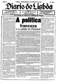 Terça,  6 de Agosto de 1929 (1ª edição)