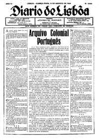Quinta,  8 de Agosto de 1929 (2ª edição)