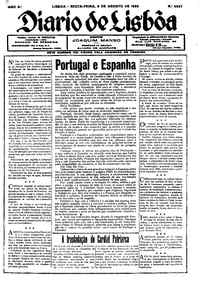 Sexta,  9 de Agosto de 1929 (2ª edição)