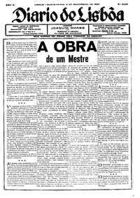 Sexta,  8 de Novembro de 1929 (1ª edição)