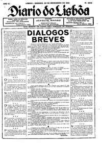 Sábado, 30 de Novembro de 1929