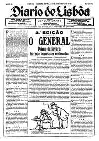 Quinta,  2 de Janeiro de 1930 (2ª edição)