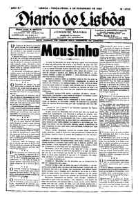 Terça,  4 de Fevereiro de 1930